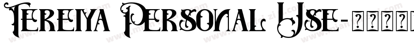 Tereiya Personal Use字体转换